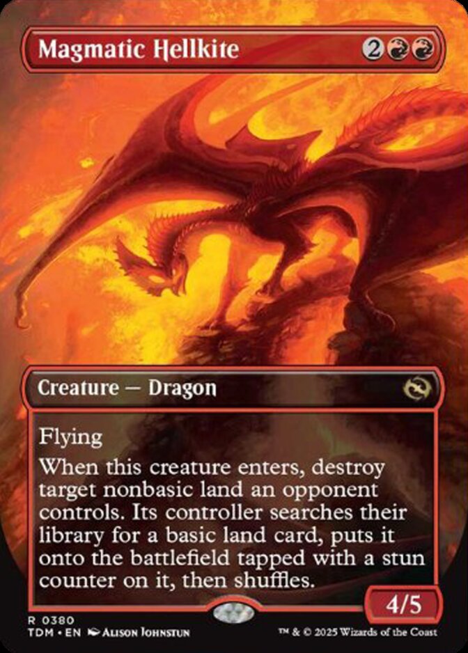 Magmatic Hellkite <borderless reversible> [TDM]