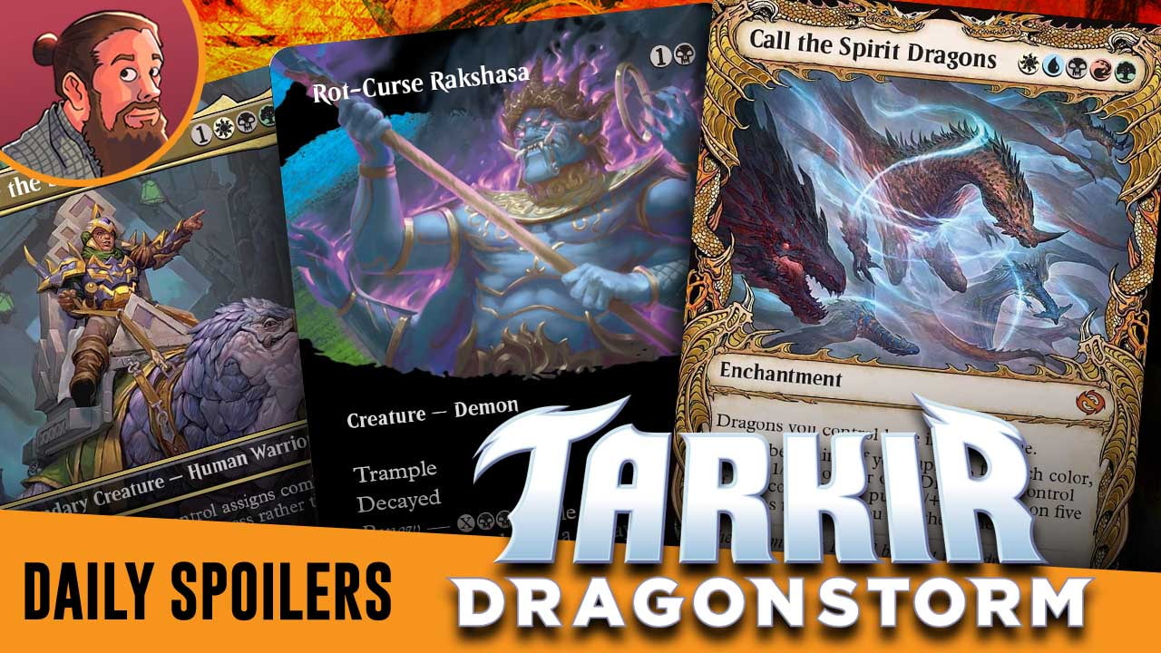 Image for Tarkir: Dragonstorm Spoilers — March 22-24 | Two-mana 5/5 Demon, Five Color Dragon Wincon, Abzan Precon!