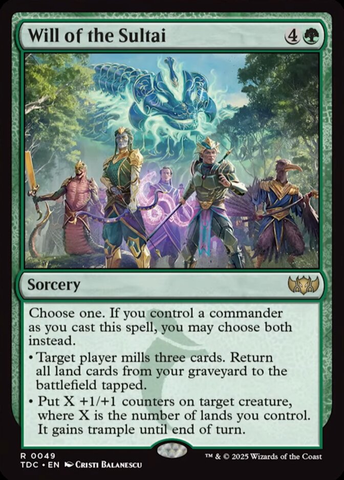Will of the Sultai [TDC]