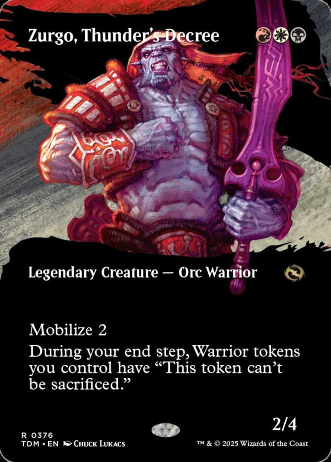 Zurgo, Thunder's Decree <borderless> [TDM]
